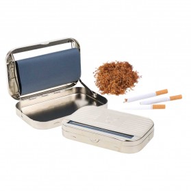 GIZEH Alat Linting Rokok Manual Tobacco Roller Machine 110mm - GZH03 - Silver