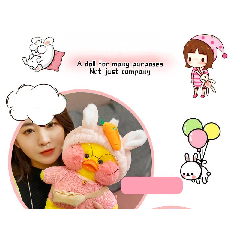 Gambar produk iMetree Boneka LaLafanfan Duck Plush Stuffed Doll Toy 30 cm - IL01