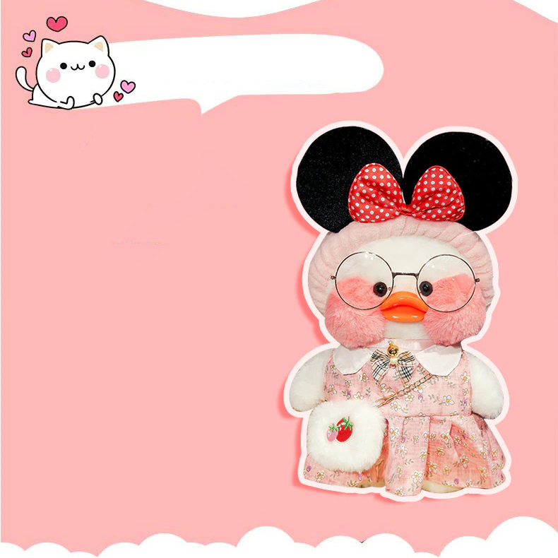 Gambar produk iMetree Boneka LaLafanfan Duck Plush Stuffed Doll Toy 30 cm - IL01