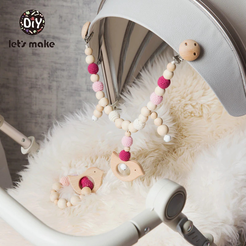 Gambar produk Let's Make Mainan Anak Bayi Baby Teether Hanging Elephant Rattle Beads - JJ33