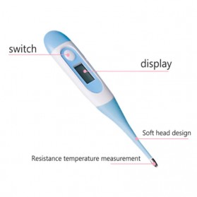 QUENNKID Set Perlengkapan Bayi New Born Thermometer Brush Clipper - QE-119 - Blue - 3