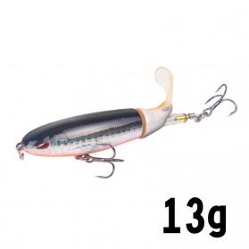 Atriptime Umpan Pancing Popper Fishing Lure Bentuk Ikan Long Tall 13G - SCF3109 - Silver