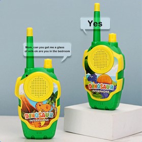 Xianxin Kids Toys Mini Walkie Talkie Anak Dinosaur 1 Pasang - X179 - Green