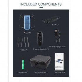 JJRC H47 ELFIE Plus Quadcopter Foldable Mini Drone With HD Camera - Blue - 7