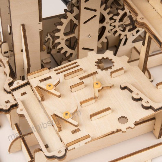 Robotime Mainan  Puzzle Rakit Mechanical Gears Kayu 3D DIY 