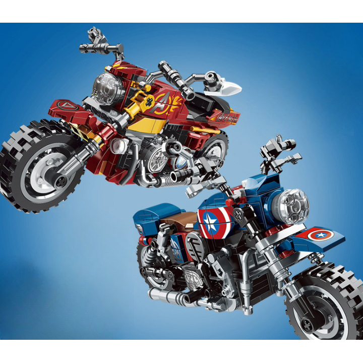 Gambar produk LW Building Blocks Mainan Rakit Motor Captain America - 2015-1