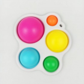 FoxMind Mainan Anak Pop It Fidget Five Finger Bubble Children Toy - F695 - Multi-Color
