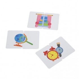 LAWADKA Mainan Anak Card Matching Game Children Toy Gambar Hewan - SU-033 - Blue - 9