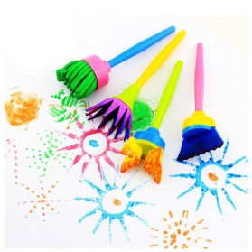 Datgo Mainan Anak Watercolor Sponge Brush Children Toy - TOY-017 - Multi-Color - 4