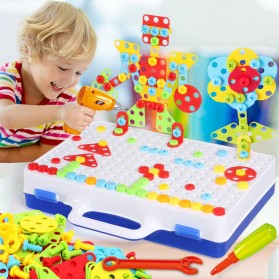 ZKZC Mainan Anak Mosaic Screw Puzzle Children Toy 237 PCS - TOY-608 - Multi-Color - 2