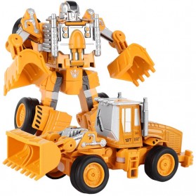 Mainan Kendaraan - KY Mainan Mobil Action Figure Car Transformer Deformation Robot - KY80305E - Yellow