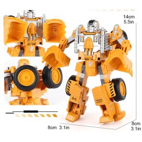 KY Mainan Mobil Action Figure Car Transformer Deformation Robot - KY80305E - Yellow - 7