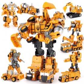 SAN YOU TOYS Mainan Mobil Transformer Deformation Robot - 6078A-1 - Yellow - 4