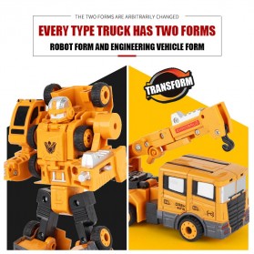 SAN YOU TOYS Mainan Mobil Transformer Deformation Robot - 6078A-1 - Yellow - 5