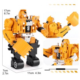 SAN YOU TOYS Mainan Mobil Transformer Deformation Robot - 6078A-1 - Yellow - 7