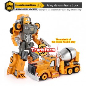 SAN YOU TOYS Mainan Mobil Action Figure Car Transformer Deformation Robot - 86703 - Yellow - 2