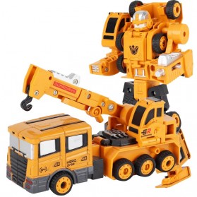 SAN YOU TOYS Mainan Mobil Action Figure Car Transformer Deformation Robot - 6078A - Yellow
