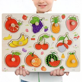 OCDAY Mainan Anak Puzzle Board Buah Hand Grab Children Toy - 3016 - Multi-Color