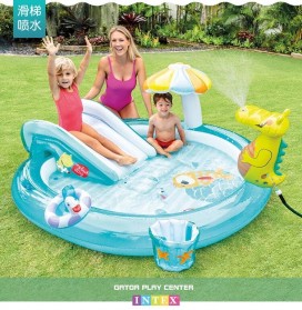 INTEX Kolam Renang Angin Wahana Bermain Air Mini Anak Inflatable Swimming Pool - 57165 - Blue - 2