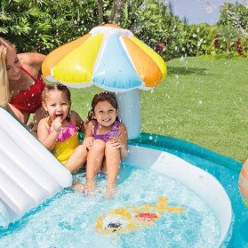 INTEX Kolam Renang Angin Wahana Bermain Air Mini Anak Inflatable Swimming Pool - 57165 - Blue - 3