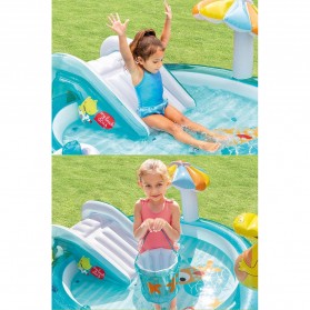 INTEX Kolam Renang Angin Wahana Bermain Air Mini Anak Inflatable Swimming Pool - 57165 - Blue - 6