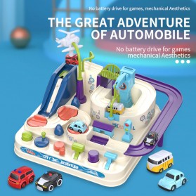 Mishatoys Mainan Anak Racing Car Rail Children Toy - T802A - White - 2