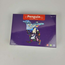 HXWANX Mainan Anak Montessori Puzzle Children Toy Penguin 100 PCS - CH-02 - Multi-Color - 4