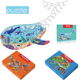 HXWANX Mainan Anak Montessori Puzzle Children Toy Triceratop 150 PCS - CH-02 - Multi-Color - 2