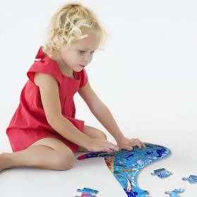 HXWANX Mainan Anak Montessori Puzzle Children Toy Triceratop 150 PCS - CH-02 - Multi-Color - 3