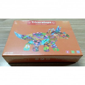 HXWANX Mainan Anak Montessori Puzzle Children Toy Triceratop 150 PCS - CH-02 - Multi-Color - 9