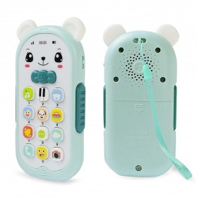 BO ER LE Mainan Anak Phone Music Sound Children Toy - 3043 - Green
