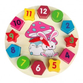 JOKEJOLLY Mainan Anak Rabbit Clock Children Toy - HX2807 - Multi-Color