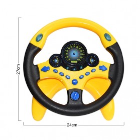 GGbell Mainan Anak Steering Wheel Musical Children Toy - MBX1192B - Yellow