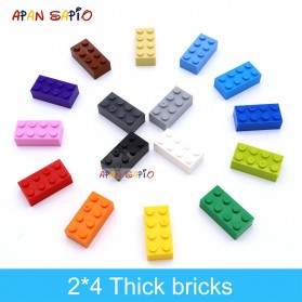 ZKZC Mainan Anak DIY Building Blocks Children Toy 2x4 dots 40PCS - XYC40021 - Multi-Color