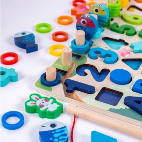 DOYOQI Mainan Anak Montessori Shape Matching Children Toy - Z0567 - Multi-Color - 6