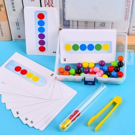 QWZ Mainan Anak Montessori Beads Test Tube Children Toy - QWZ651 - Multi-Color