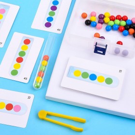 QWZ Mainan Anak Montessori Beads Test Tube Children Toy - QWZ651 - Multi-Color - 2