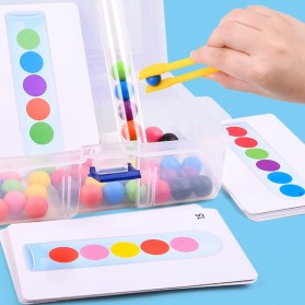 QWZ Mainan Anak Montessori Beads Test Tube Children Toy - QWZ651 - Multi-Color - 5