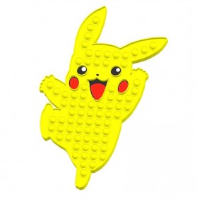 FoxMind Mainan Pokemon Push Pop It Fidget Toys Stress Pikachu Relief Children Toy - 461218 - Yellow - 3