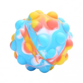 Squishy - FoxMind Squishy Anti Stress Pop It 3D Decompression Ball Silicone - 43R - Multi-Color