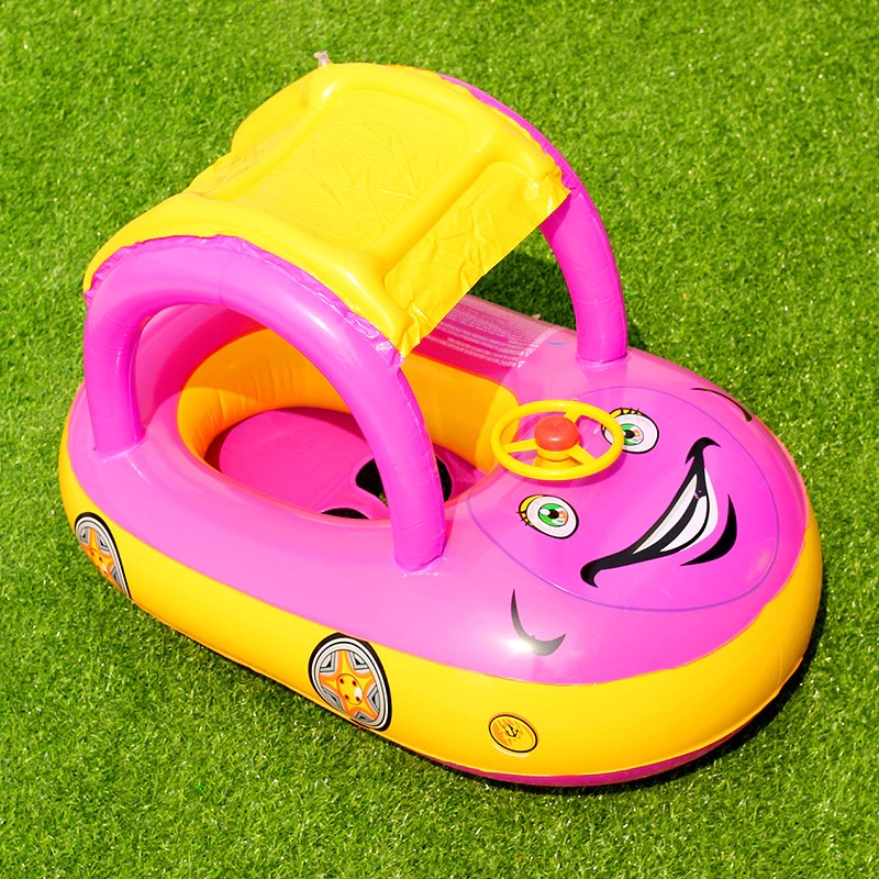 Gambar produk HECHILD Pelampung Kolam Renang Bayi Toddler Ring Floating Inflatable with Canopy - PV063