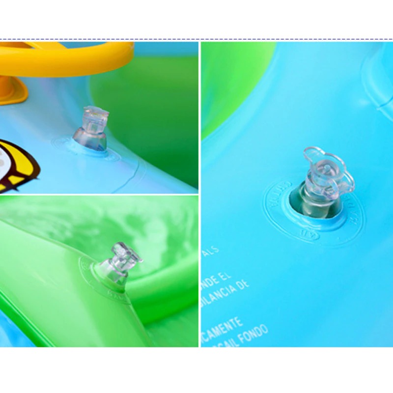 Gambar produk HECHILD Pelampung Kolam Renang Bayi Toddler Ring Floating Inflatable with Canopy - PV063