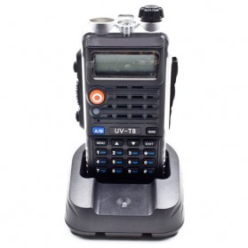 Taffware Walkie Talkie Dual Band 8W 128CH UHF+VHF - BF-UVB2 Plus - Black - 13