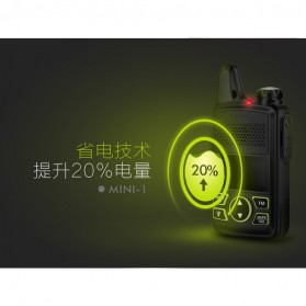Taffware Walkie Talkie Single Band 1W 20CH UHF - BF-T1 - Black - 6