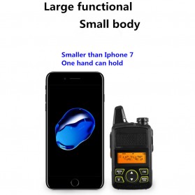 Taffware Walkie Talkie Single Band 1W 20CH UHF - BF-T1 - Black - 7