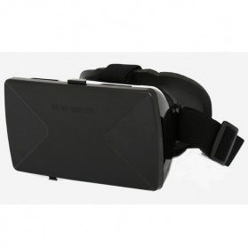 Taffware Cardboard VR Box Head Mount Plastic Version 3D Virtual Reality for Smartphone - Black - 3