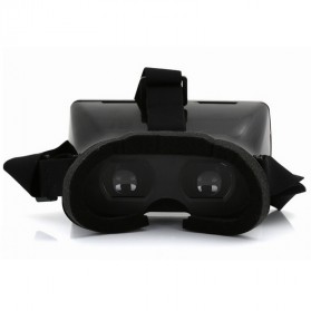 Taffware Cardboard VR Box Head Mount Plastic Version 3D Virtual Reality for Smartphone - Black - 4