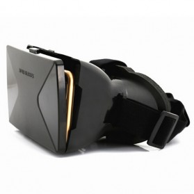 Taffware Cardboard VR Box Head Mount Plastic Version 3D Virtual Reality for Smartphone - Black - 6