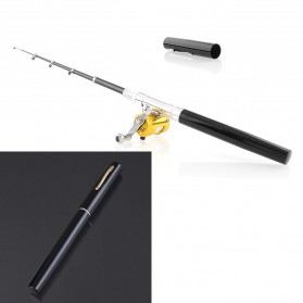 Balight Joran Pancing Pena Fish Pen Mini Antena Portable Extreme Rod Length 1M - ST-Y0011 - Black
