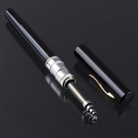 Mini Portable Extreme Pen Fishing Rod Length 1.5M - Black - 3